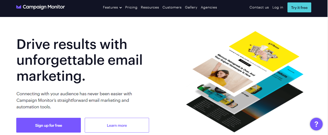 email marketing tools + campaign monitor