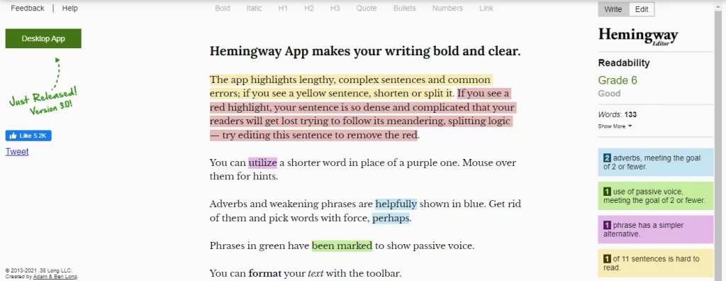 best-content-writing-tools-hemingwayapp